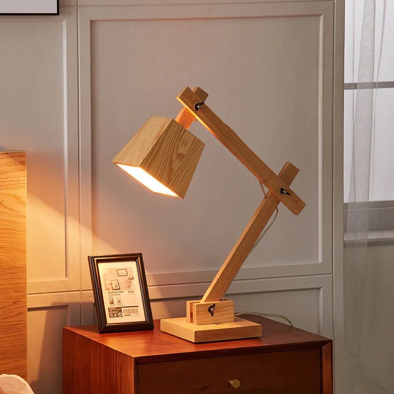 SINGH Solid Wood Table Lamp