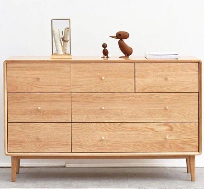 TOMMASO Solid Wood Sideboard Cabinet Drawer Chest