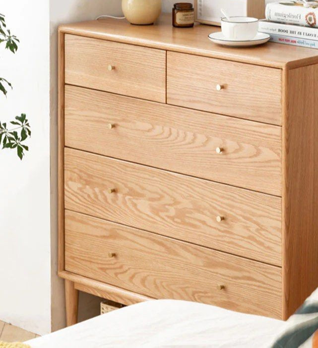TOMMASO Solid Wood Sideboard Cabinet Drawer Chest