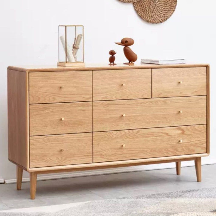 TOMMASO Solid Wood Sideboard Cabinet Drawer Chest