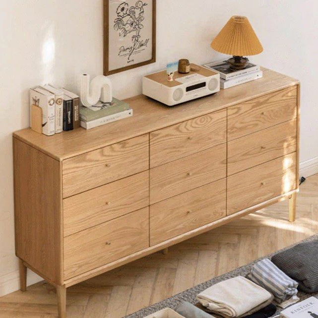 TOMMASO Solid Wood Sideboard Cabinet Drawer Chest