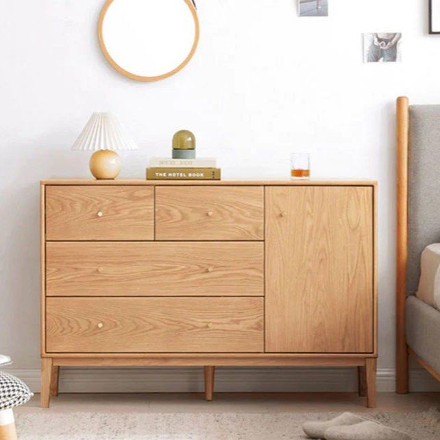 TOMMASO Solid Wood Sideboard Cabinet Drawer Chest