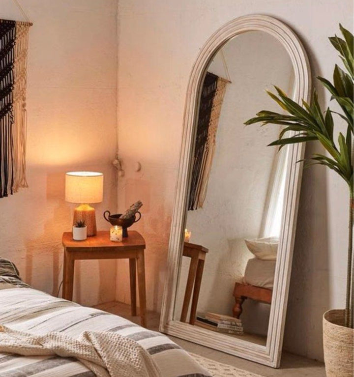 SIXTH Vintage Distressed Accent Standing Mirror - Radical Homes Singapore