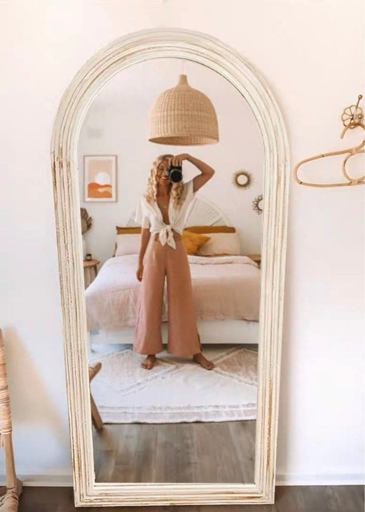 SIXTH Vintage Distressed Accent Standing Mirror - Radical Homes Singapore