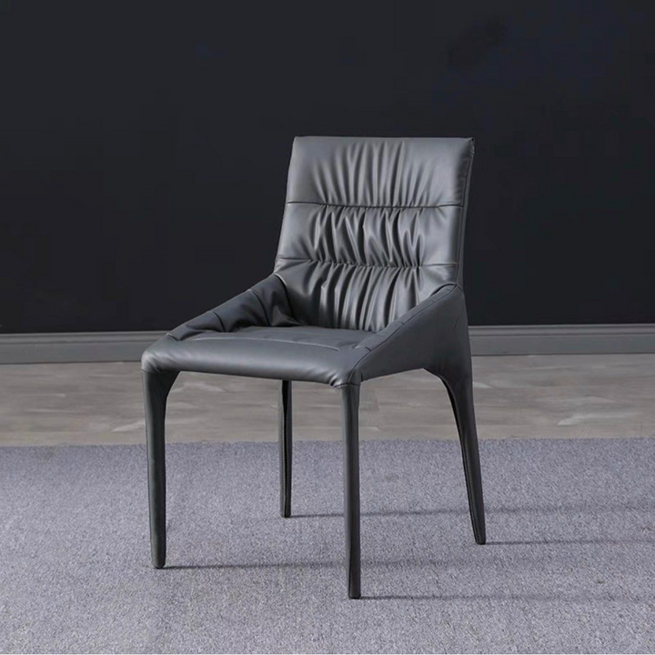 OWEN Modern Leather Dining Chair - Radical Homes Singapore