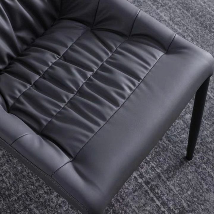 OWEN Modern Leather Dining Chair - Radical Homes Singapore