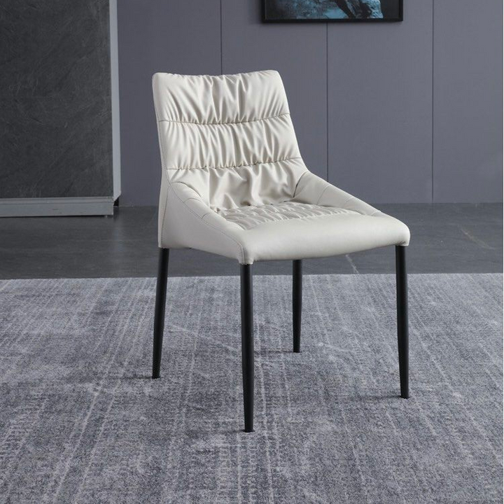 OWEN Modern Leather Dining Chair - Radical Homes Singapore