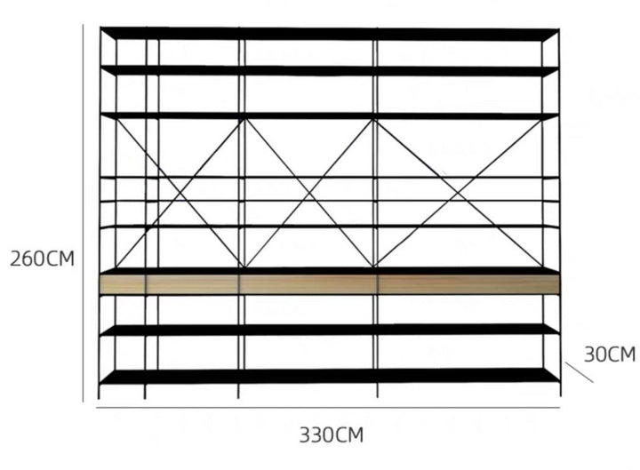 JUSARA Minimalist Wireframe Display Shelf