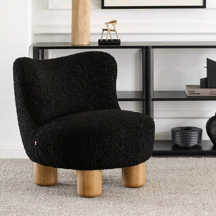 JULIA Japandi Boucle Lounge Chair