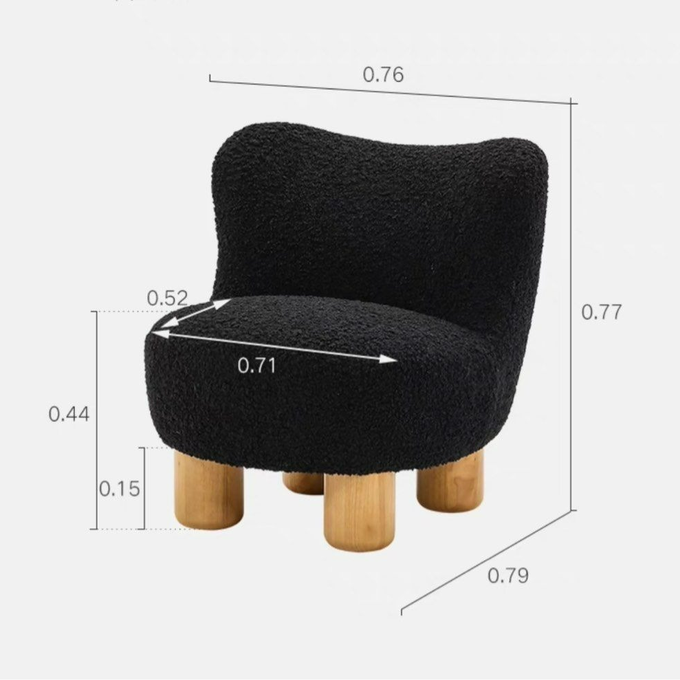 JULIA Japandi Boucle Lounge Chair