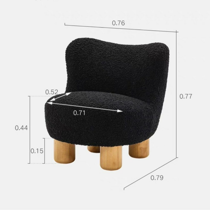 JULIA Japandi Boucle Lounge Chair