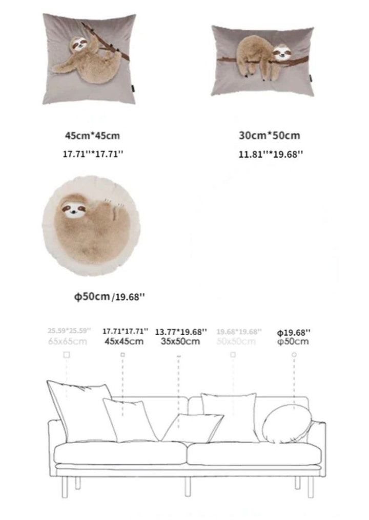 SLOTH Pillow Cover & Insert