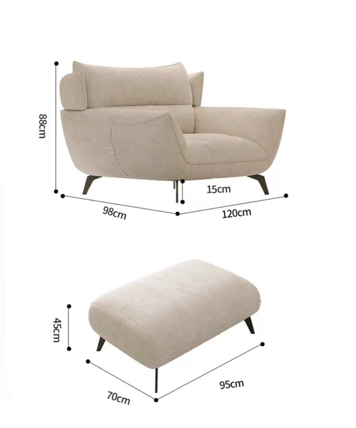 VALONNE Modern Scratch Proof Fabric Sofa
