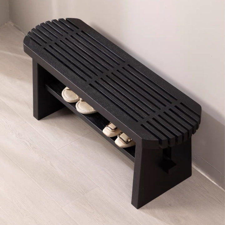 KALEAH Modern Solid Wood Bench