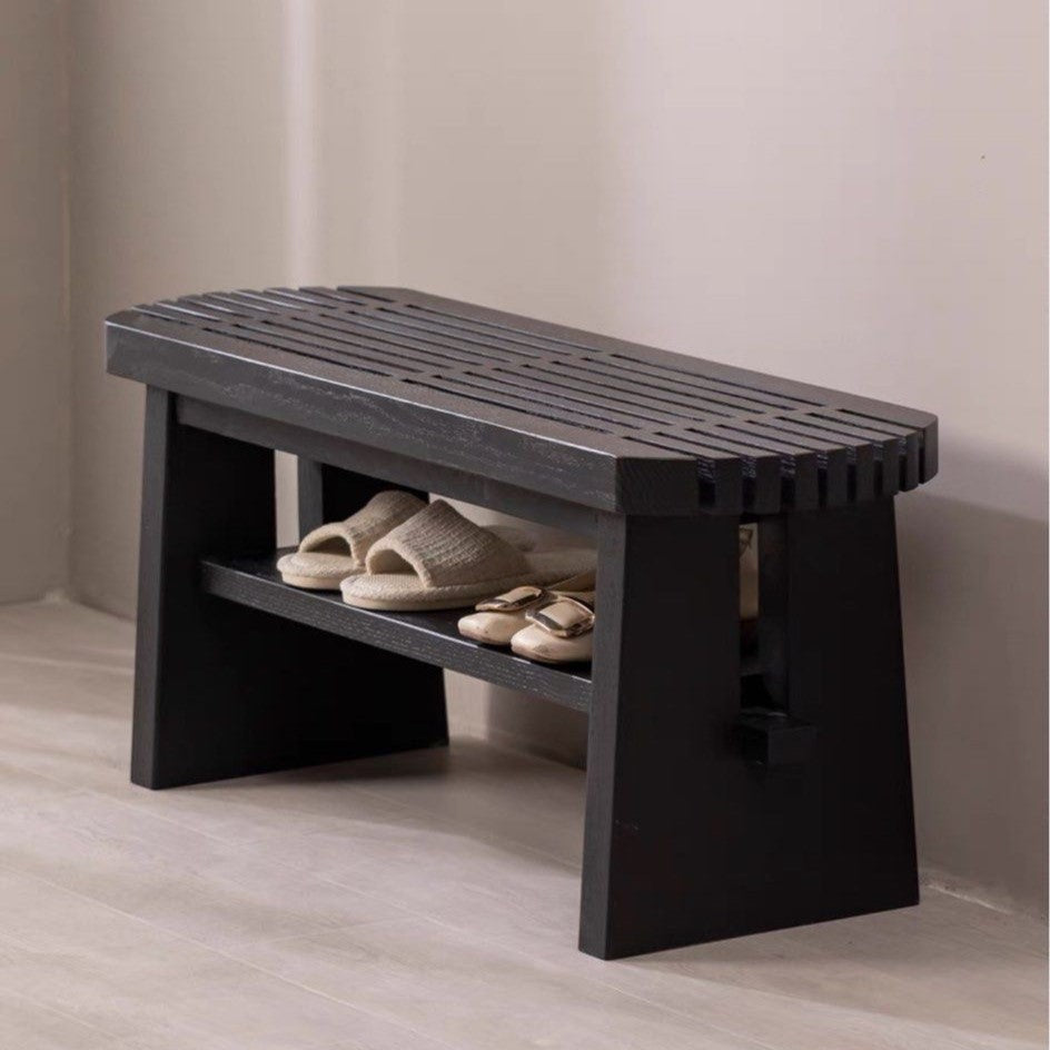 KALEAH Modern Solid Wood Bench