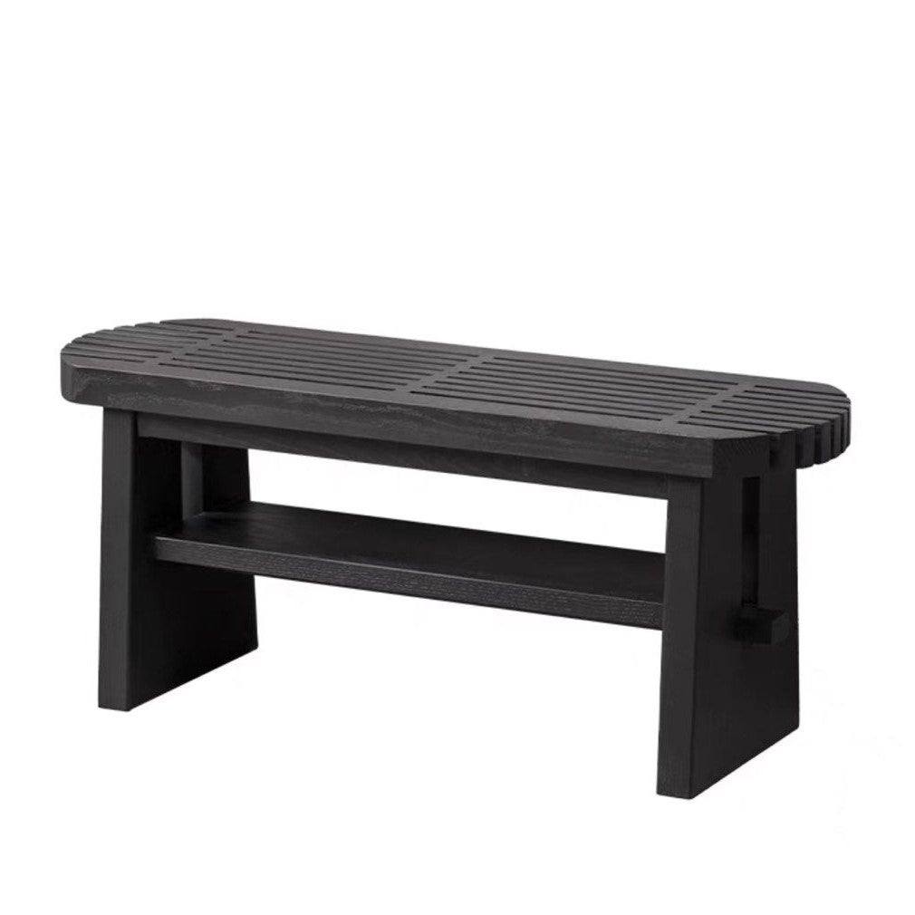 KALEAH Modern Solid Wood Bench