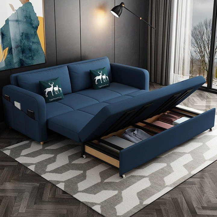 SUKUMO Modern Extendable Storage Sofa Bed