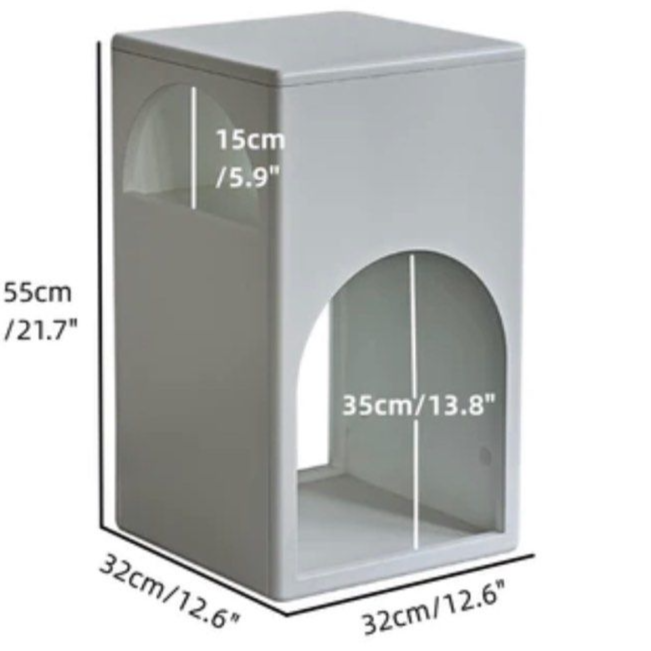 HWAN Minimalist Square Nightstand