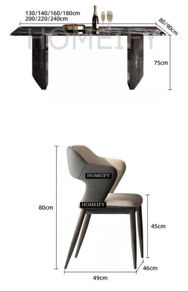 BALDOMIR Modern Sintered Stone Dining Table