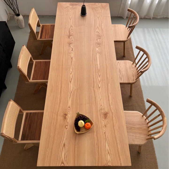 Solid Oak Wood Dining Table Slabs
