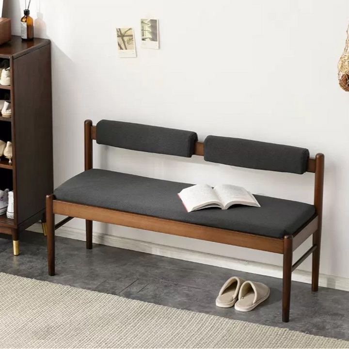 MILENA Scandinavian Solid Wood Bench
