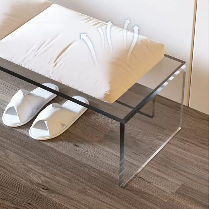 MIRABELLE Modern Acrylic Bench