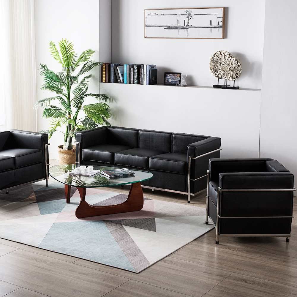 SAVRELLI Contemporary Leather Sofa