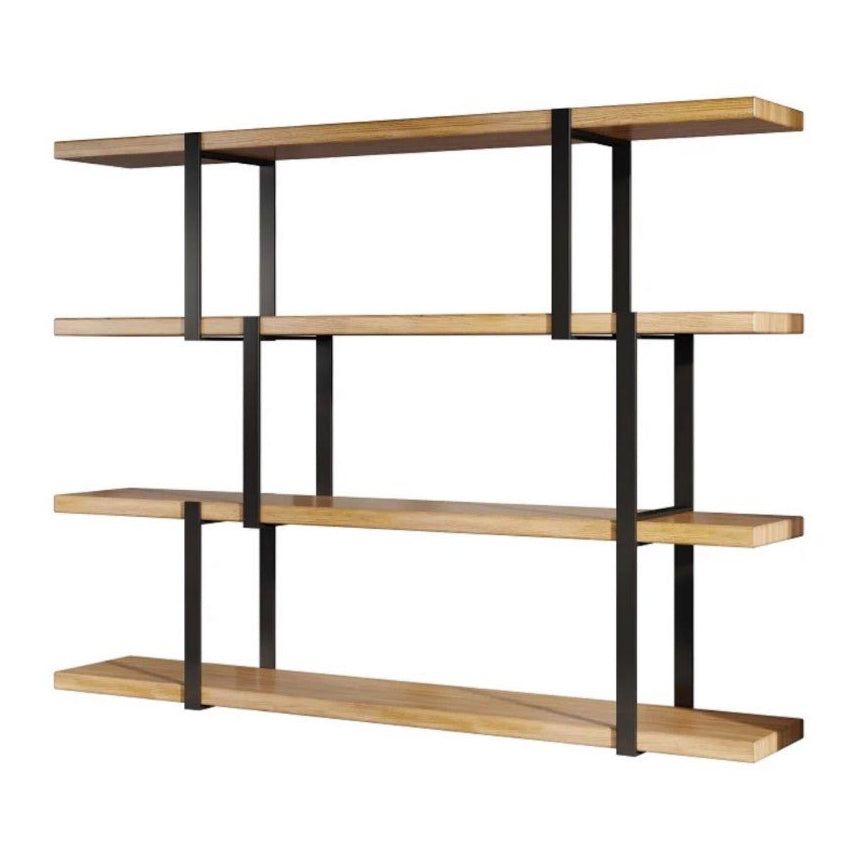 HEITOR Industrial Solid Wood Display Shelf