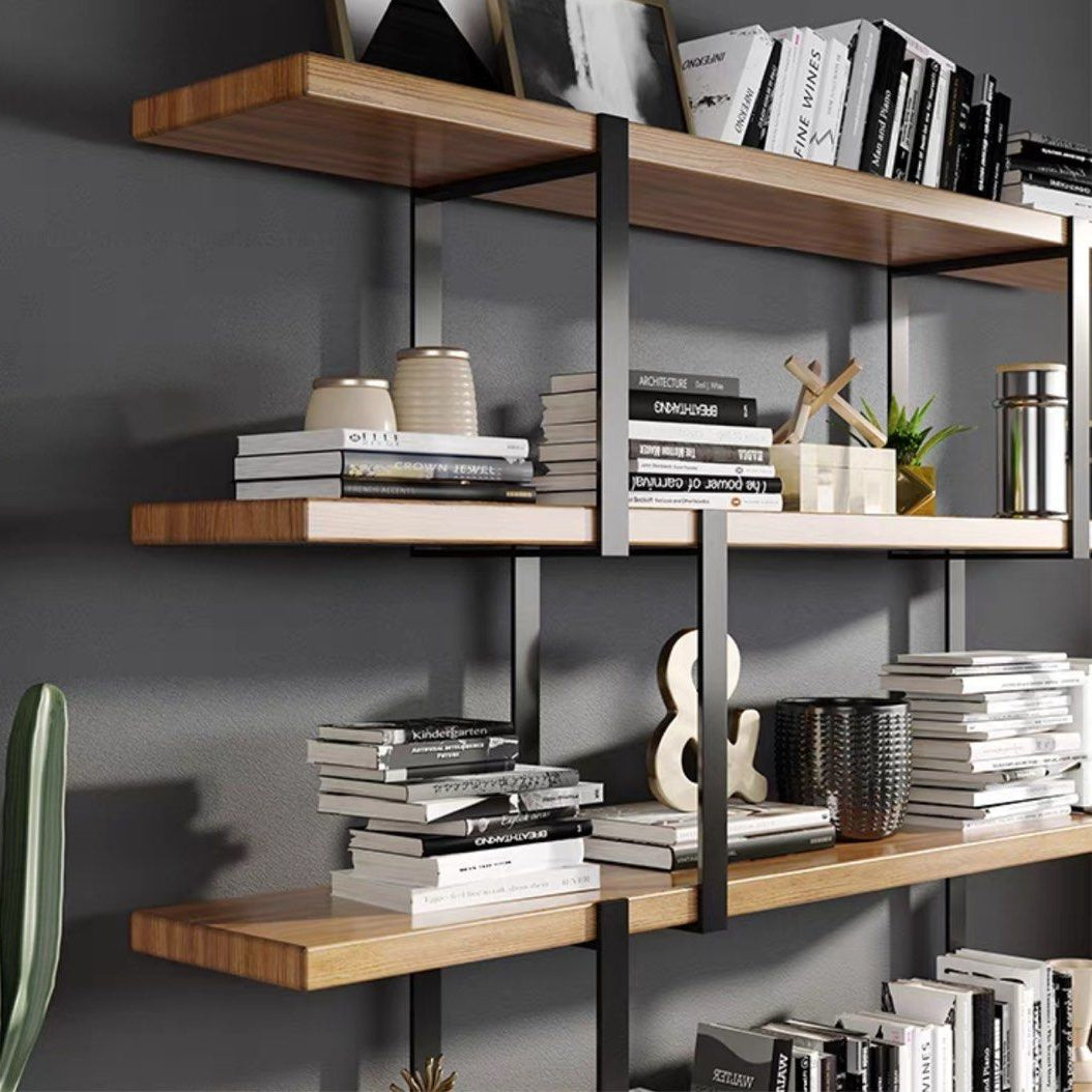 HEITOR Industrial Solid Wood Display Shelf
