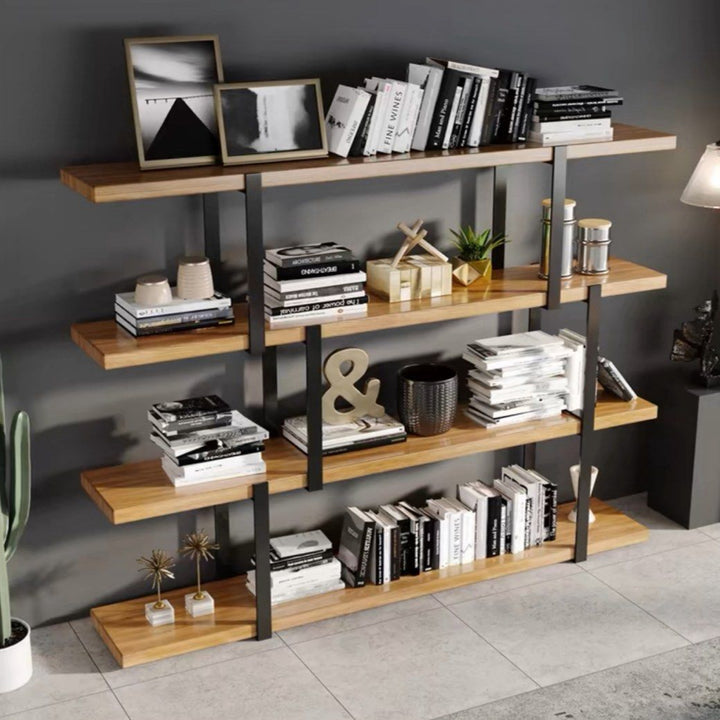 HEITOR Industrial Solid Wood Display Shelf
