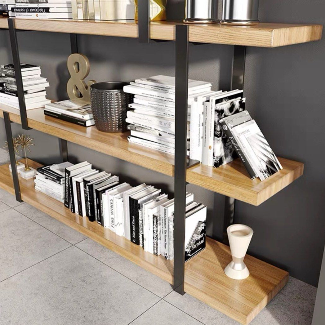 HEITOR Industrial Solid Wood Display Shelf
