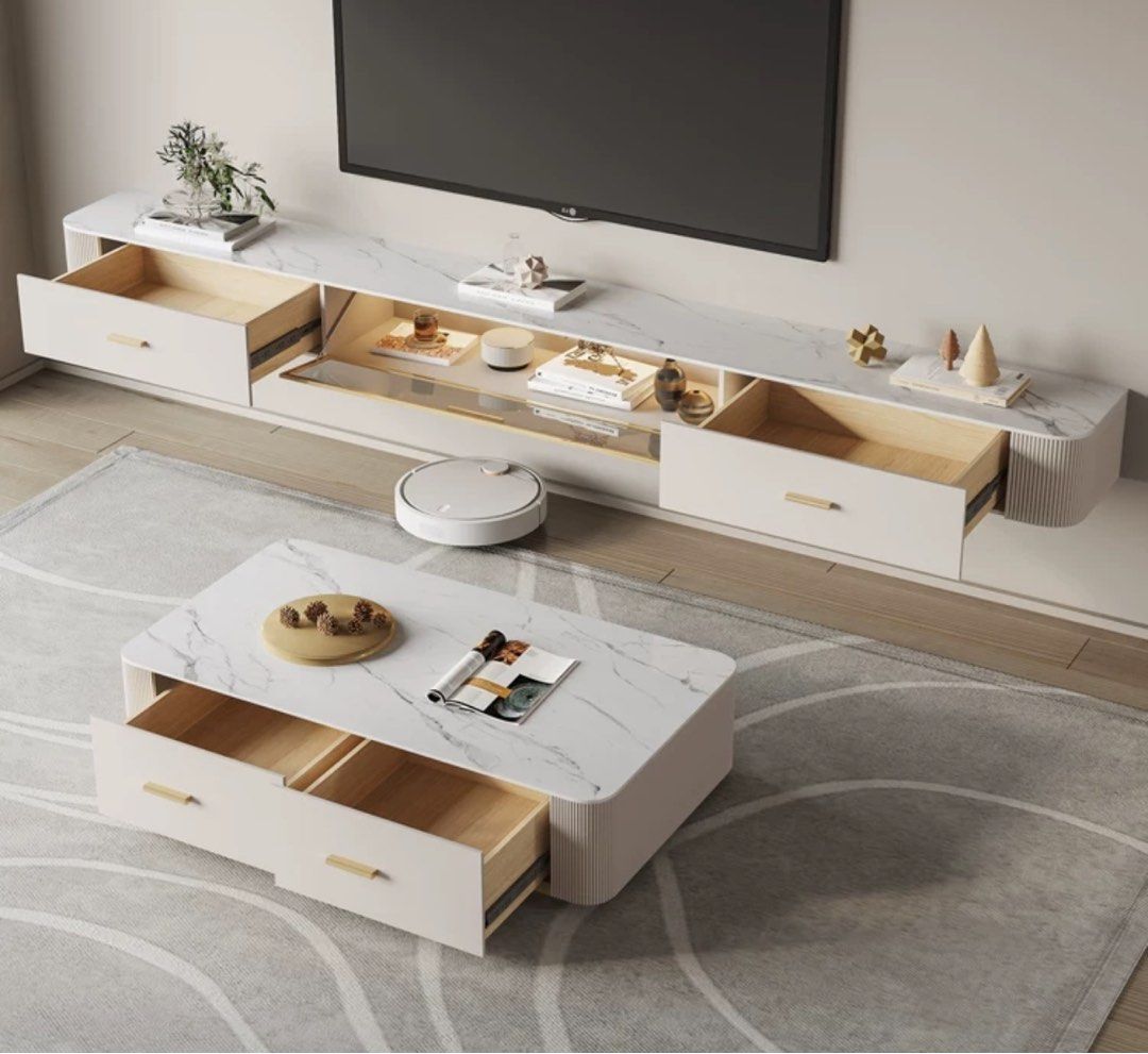 ORNSHIN Modern Floating TV Console
