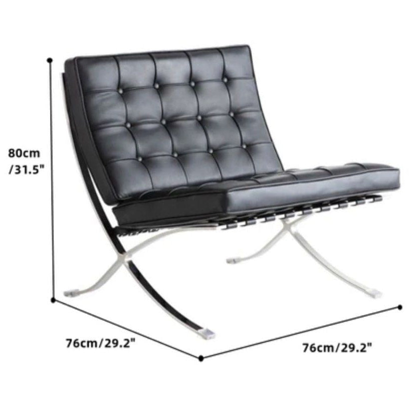 MAGNUS leather Armless Settee