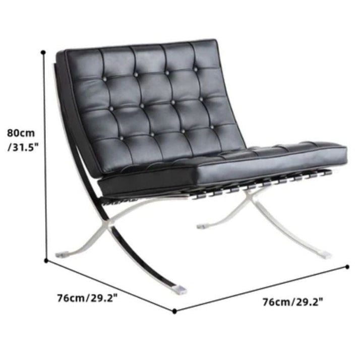 MAGNUS leather Armless Settee
