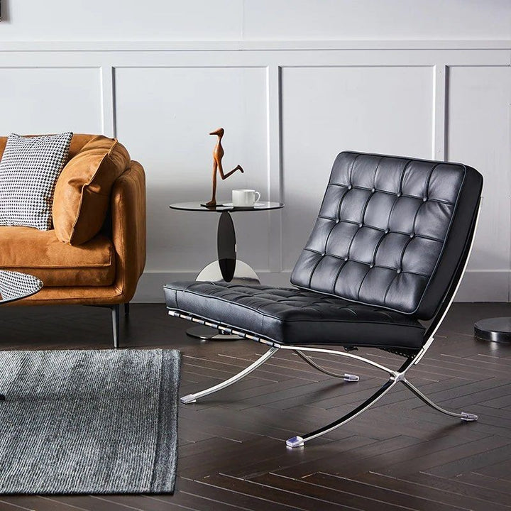 MAGNUS leather Armless Settee