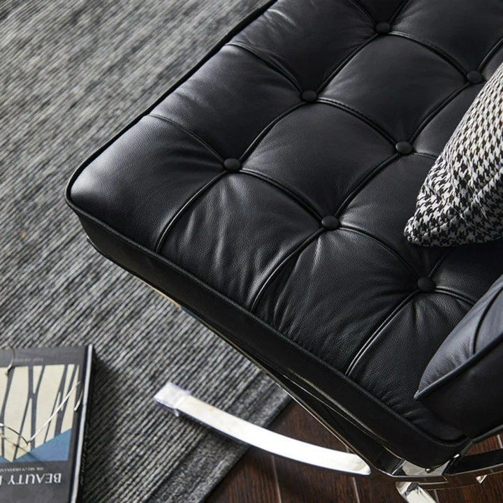 MAGNUS leather Armless Settee