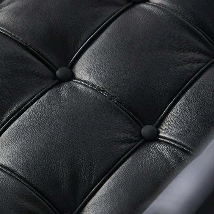 MAGNUS leather Armless Settee