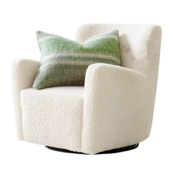 LUNA Modern Boucle Swivel Armchair