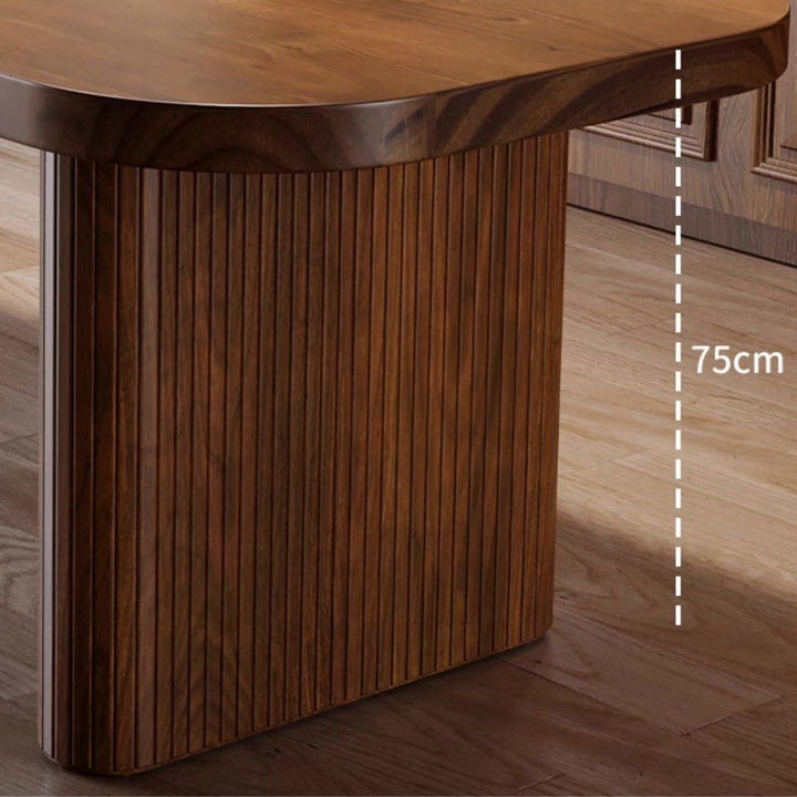 LOVON Rustic Solid Wood Dining Table