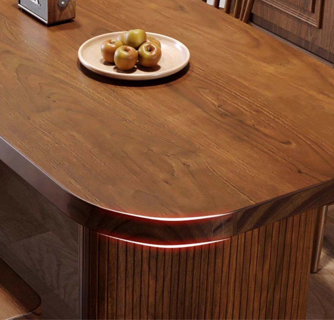 LOVON Rustic Solid Wood Dining Table