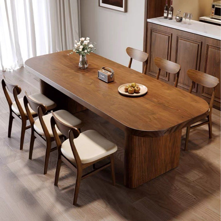 LOVON Rustic Solid Wood Dining Table