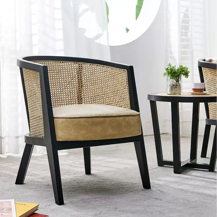 GALLIO Rustic Rattan Dining Chair - Radical Homes Singapore