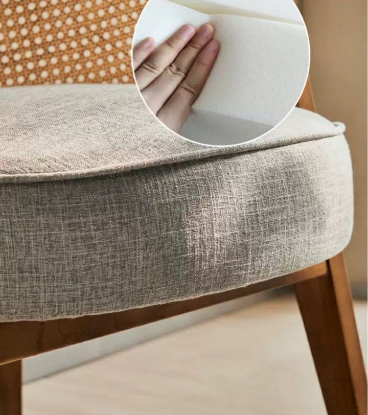 GALLIO Rustic Rattan Dining Chair - Radical Homes Singapore
