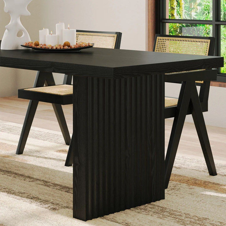MOZEL Modern Solid Wood Dining Table
