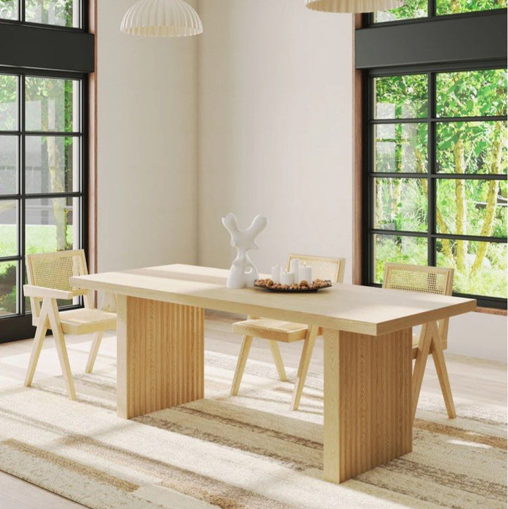 MOZEL Modern Solid Wood Dining Table