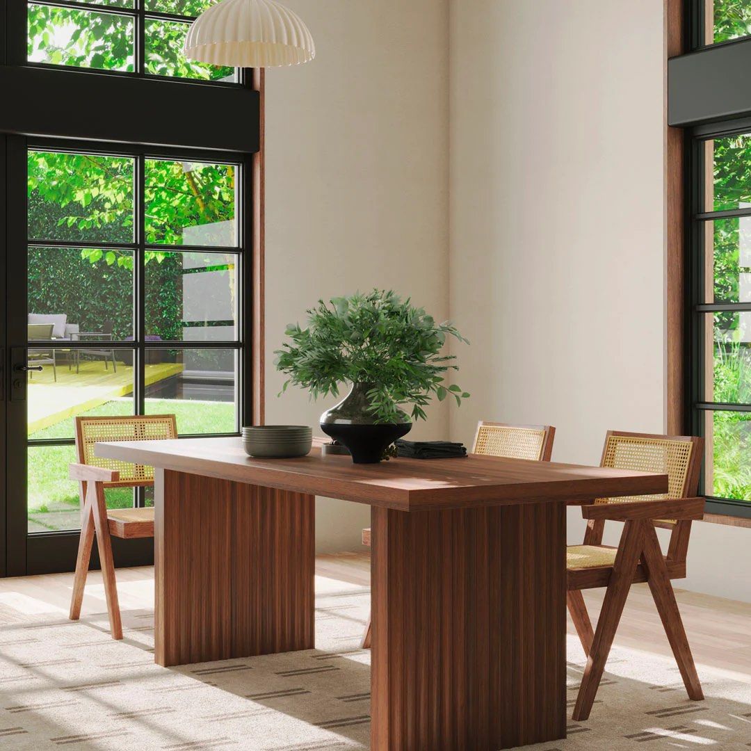 MOZEL Modern Solid Wood Dining Table
