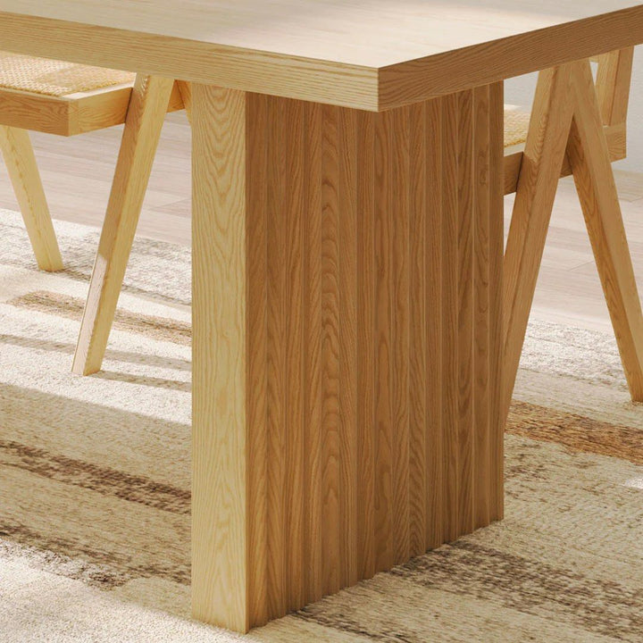 MOZEL Modern Solid Wood Dining Table