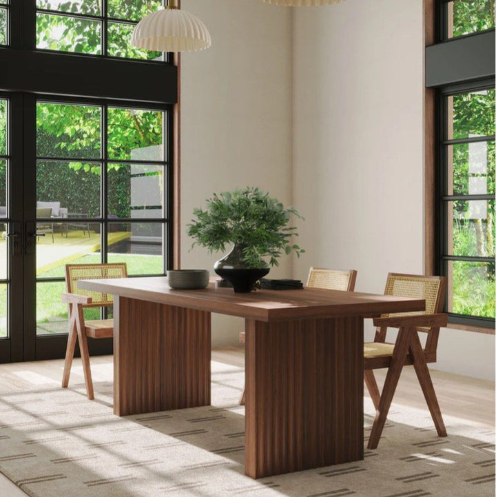 MOZEL Modern Solid Wood Dining Table