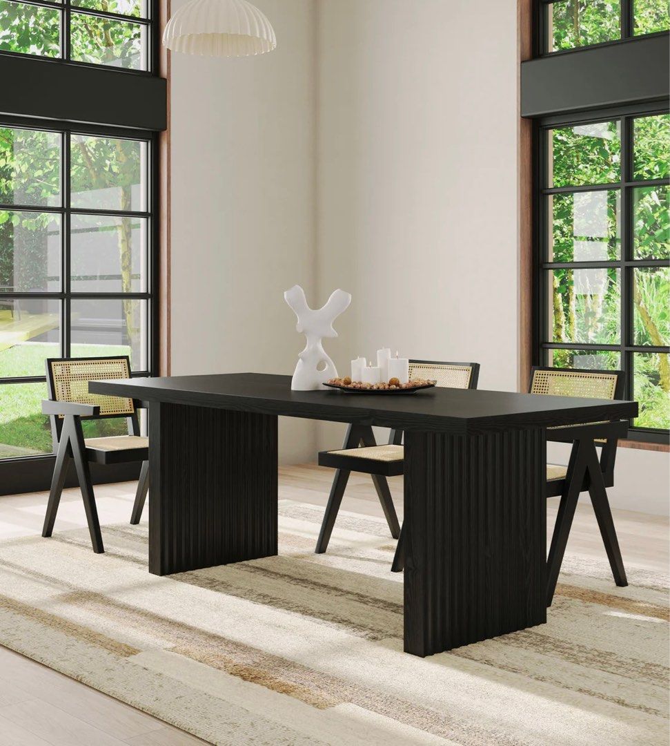 MOZEL Modern Solid Wood Dining Table