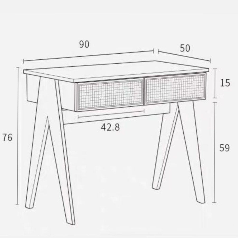 ARLO Rustic Solid Wood Work Desk